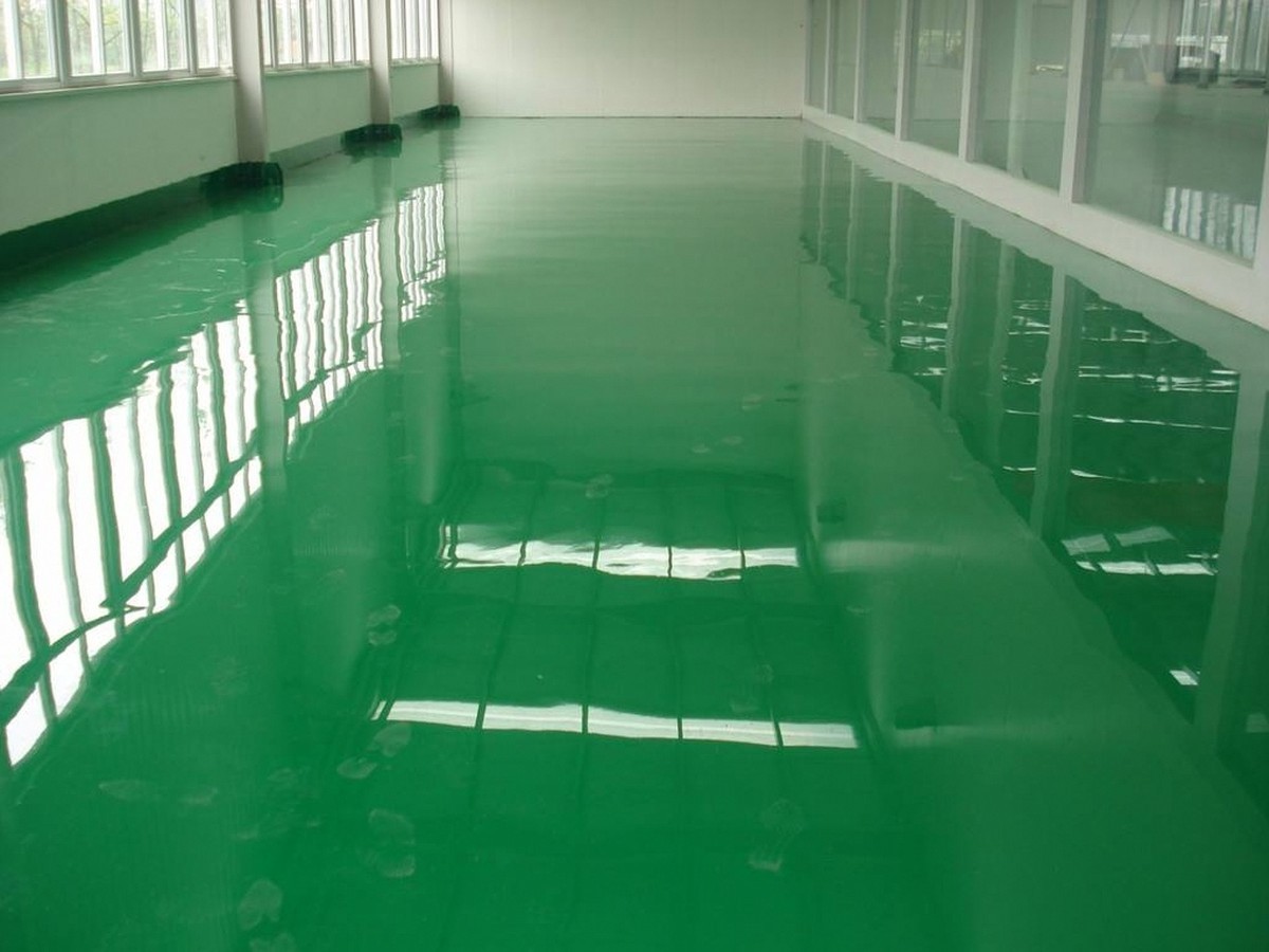 环氧地坪漆 - 济南环氧地坪漆施工案例：谋成地坪仓库地面，环氧砂浆、环氧自流平、防静电环氧。山东