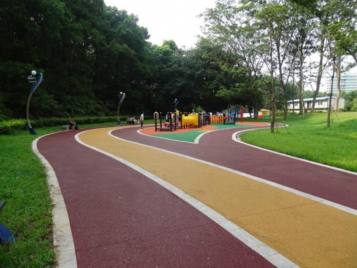 透水混凝土 - 济南透水混凝土施工案例：谋成地坪海绵城市道路，雨天不积水。山东专业透水混凝土厂家