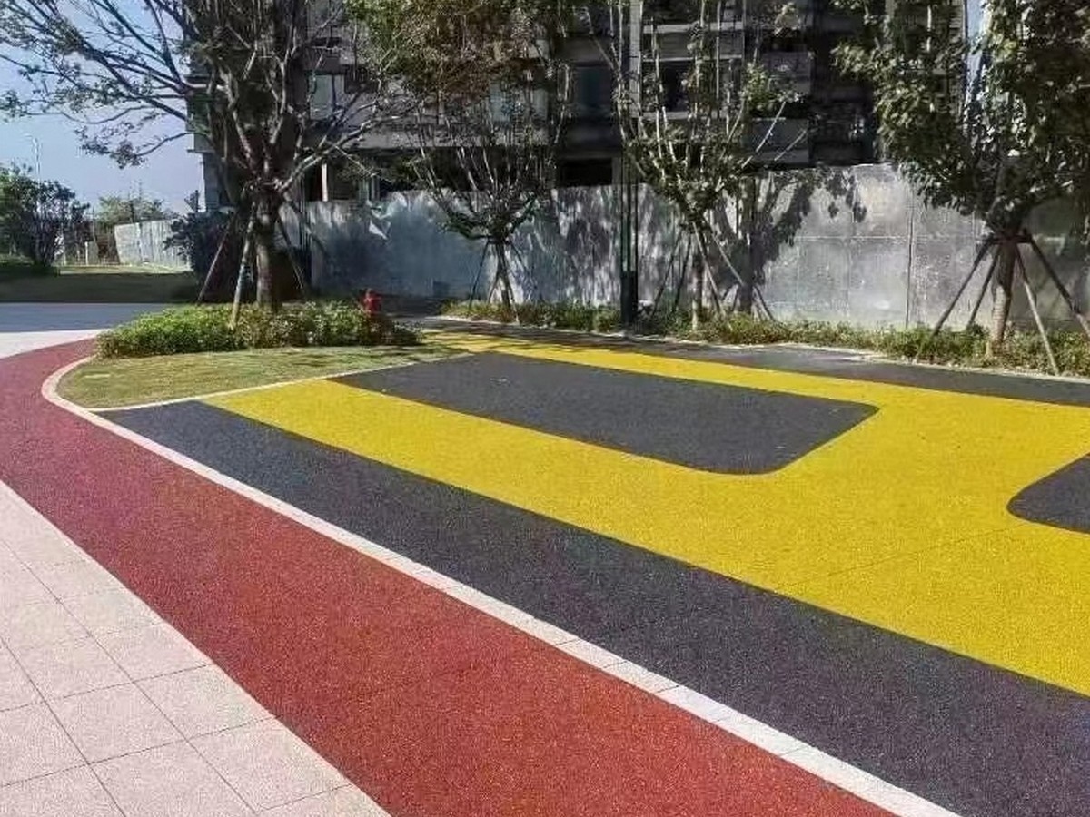 透水混凝土 - 马鞍山透水混凝土施工案例：谋成地坪小区道路，透水率≥2mm/s。安徽专业透水混凝