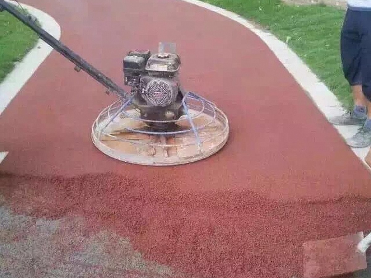 透水混凝土 - 马鞍山透水混凝土施工案例：谋成地坪人行道，透水率≥2mm/s。安徽专业透水混凝土