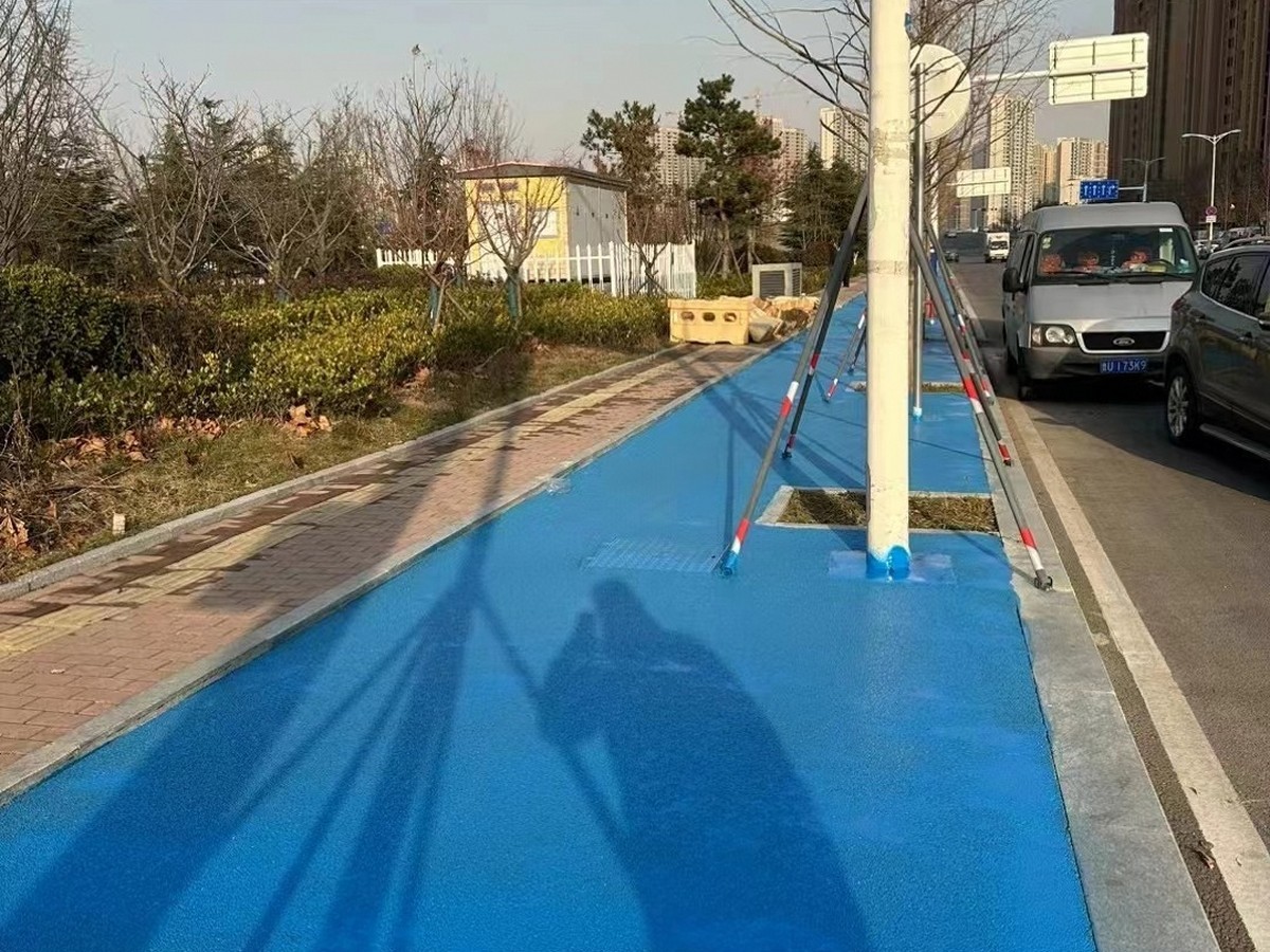透水混凝土 - 商丘透水混凝土施工案例：谋成地坪小区道路，热岛效应降低30%。河南专业透水混凝土