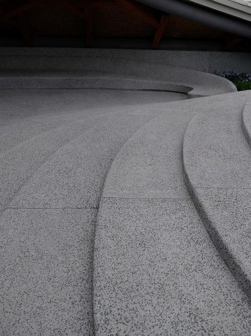 水洗石 - 安阳水洗石施工案例：谋成地坪酒店大堂，水洗石地面。河南专业水洗石厂家，设计施工一