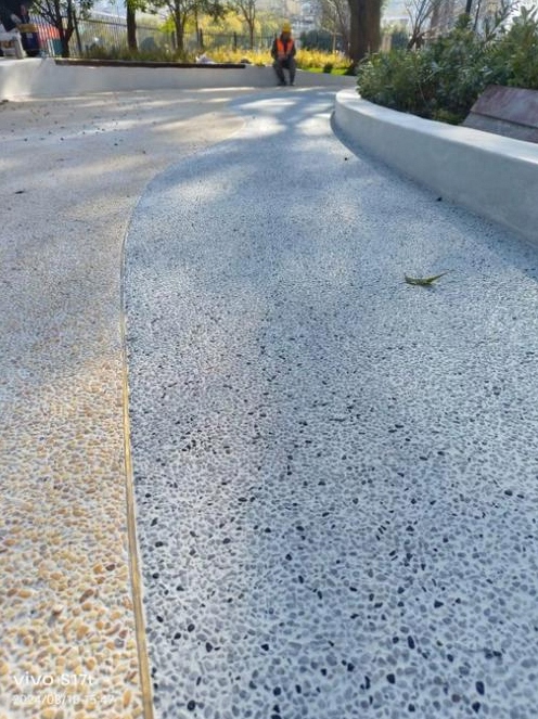 水洗石 - 合肥水洗石施工案例：谋成地坪酒店大堂，防滑耐磨。安徽专业水洗石厂家，设计施工一体