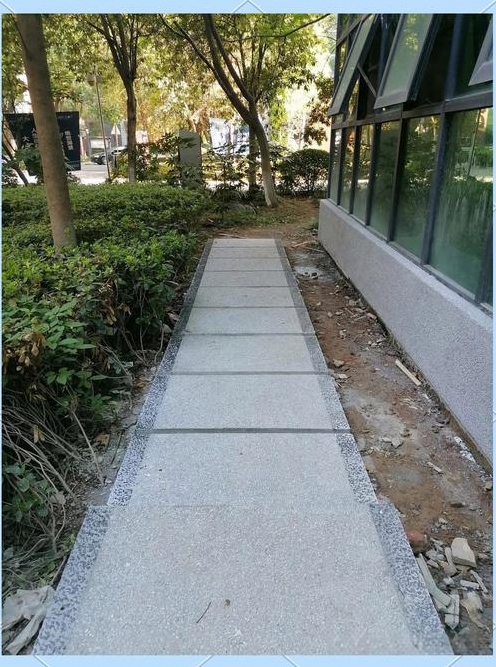 水洗石 - 济南水洗石施工案例：谋成地坪酒店大堂，水洗石地面。山东专业水洗石厂家，设计施工一