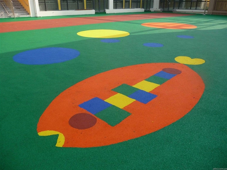 塑胶地坪 - 宁波塑胶地坪施工案例：谋成地坪运动场，6-8年使用寿命。浙江专业塑胶地坪厂家，设