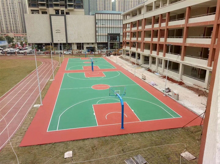 塑胶地坪 - 郑州塑胶地坪施工案例：谋成地坪幼儿园，EPDM环保塑胶球场。河南专业塑胶地坪厂家